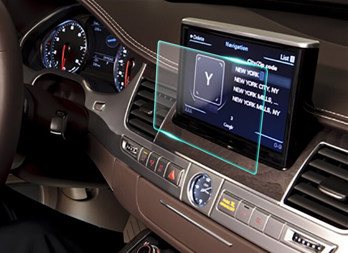 Crystal Clear Screen Protector for 2015 Audi A8 Vehicle Navigation