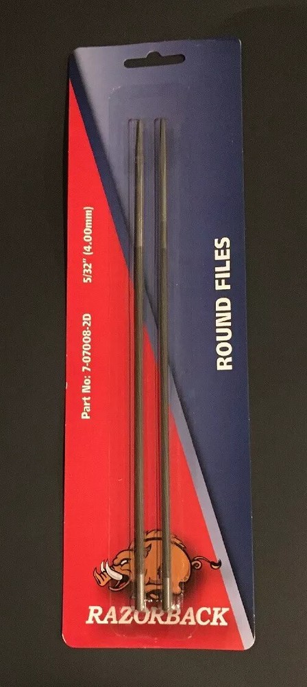 NEW RAZORBACK CHAINSAW SHARPENING FILES 5/32”