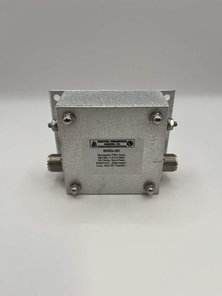 Industrial Communication Engineers Model 404 Bandpass Filter Assy.