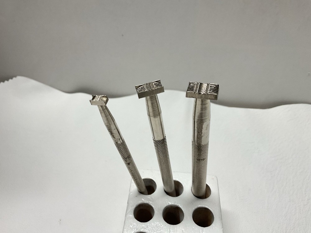 3 CRAFTOOL #X811, X511, X510S Basketweave Leather Stamping Tools ( RefC9)