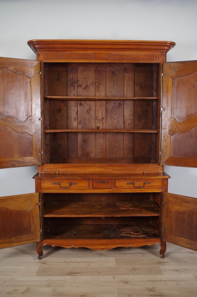 19th Century Walnut Transition Two Body Sideboard