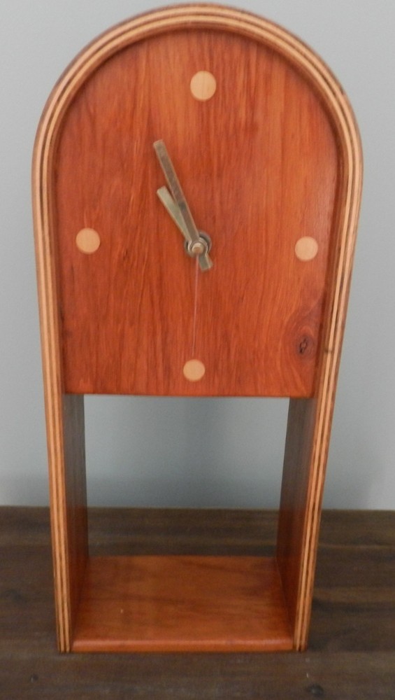 Mid-Century Danish Modern Scandanavia Teak Clock Battery Operated 