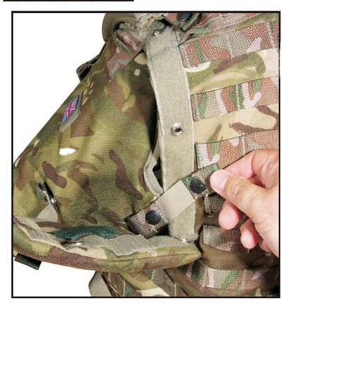 Multi Terrain Pattern MTP Camouflage Fixing Strap / Loop with Press Studs