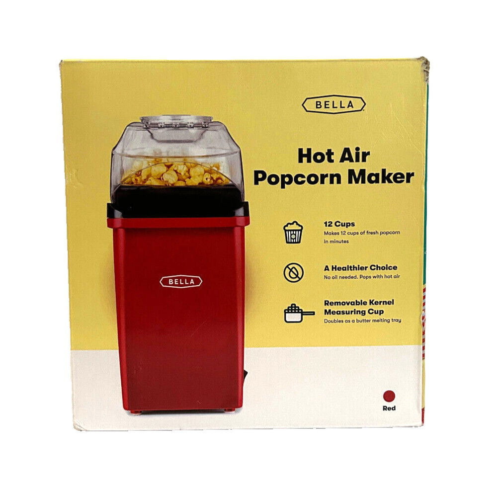 Bella Hot Air Popcorn Maker Complete in Box, Pre-owned