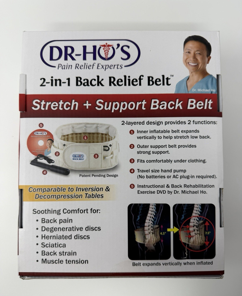 DR-HO'S 2-in-1 Lower Back Decompression Belt Essential Package *NEW*