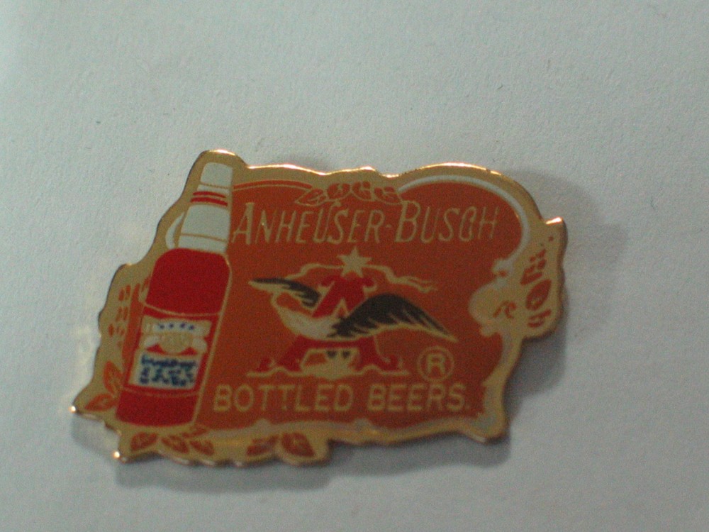 Anheuser Busch Bottled Beer Pin Vintage
