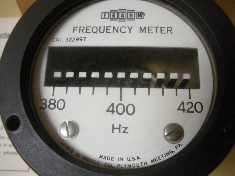 Frahm 322997 Frequency Meter , 100-150 Volts
