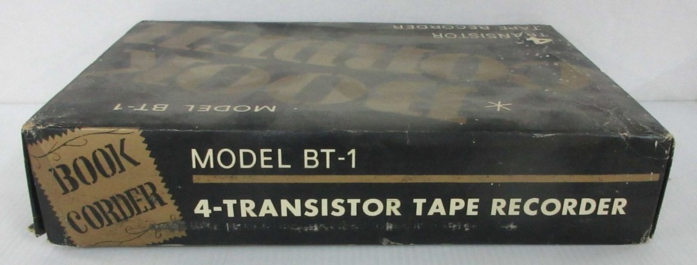 Model BT-1 Book Corder Parrot 4 Transistor Tape Recorder - with box