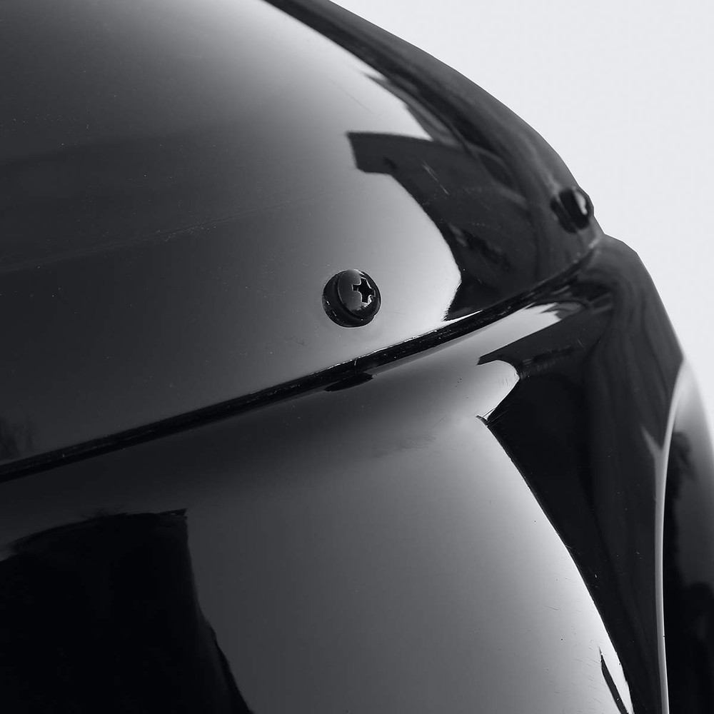 Black 7 Round Front Headlight Fairing w Smoke Lens Windscreen