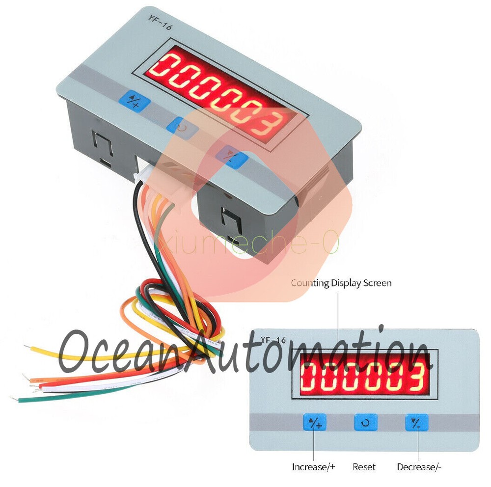 DC/AC 7-27V Mini LCD Digital Counter Module Electronic Totalizer 1~999999 Times