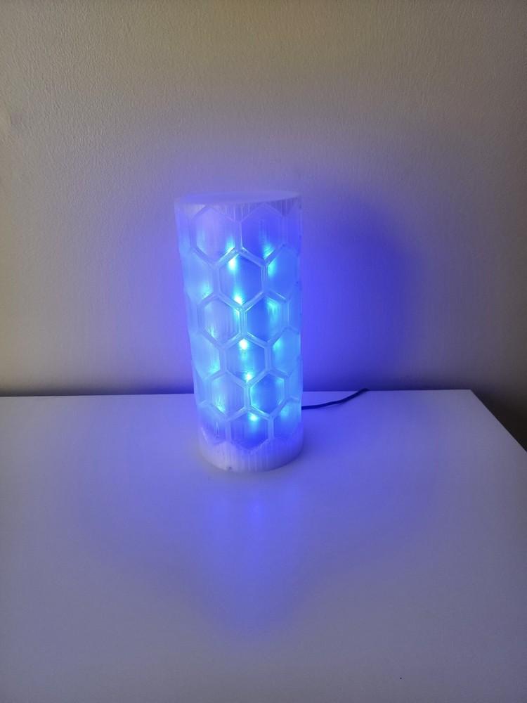 Hex Multi-Color LED Lamp with remote