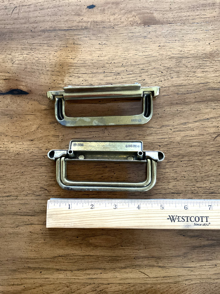 Super Cool Vintage KRC Brass Drawer Pulls - 24 available