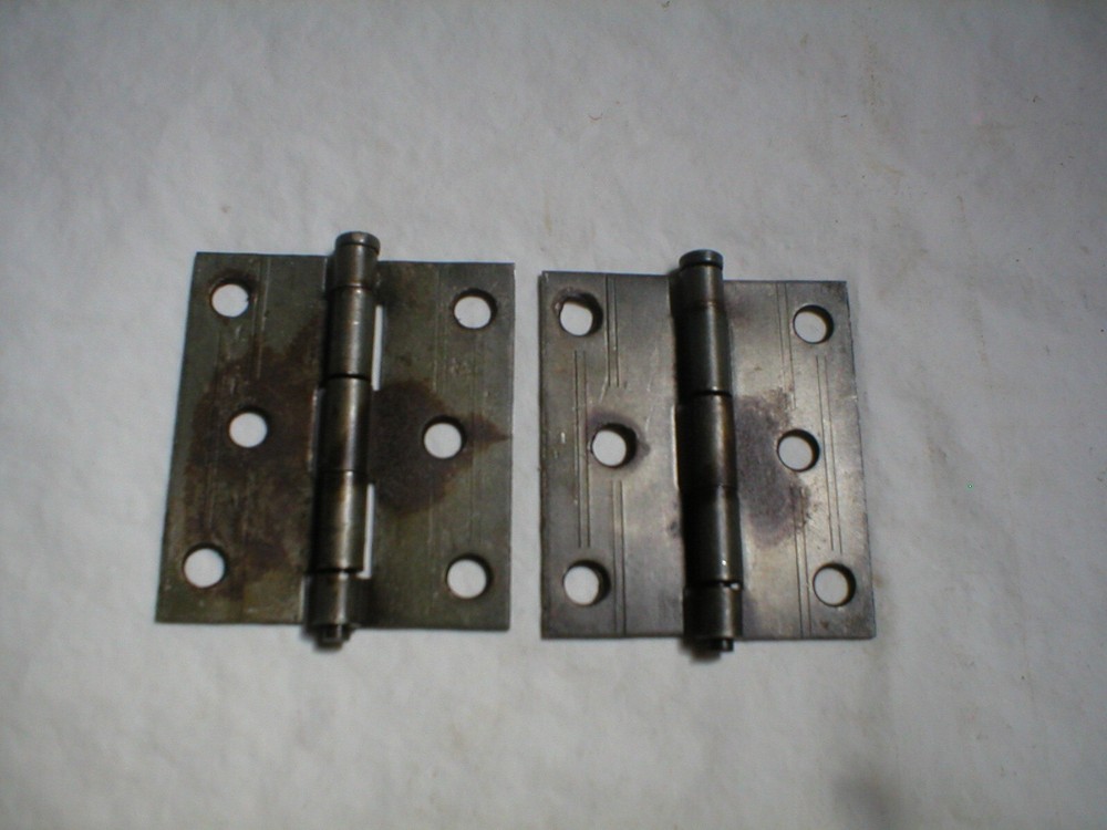 Antique Steel Decorative Hinge Pair