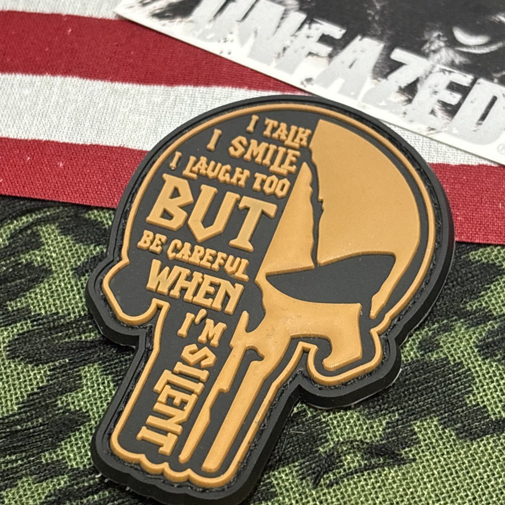 PvC 3D Punisher: Be Careful… Br Morale Tactical Hook And Loop Patch High Quality