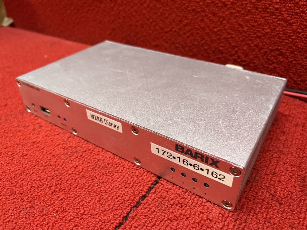 Used Barix Exstreamer 500 Multiformat Audio Network Encoder/Decoder Good Cond