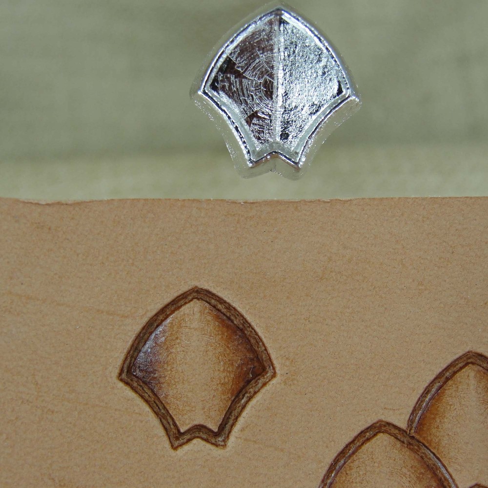 Leather Stamping Tool - Ridged Dragon Scale Stamp