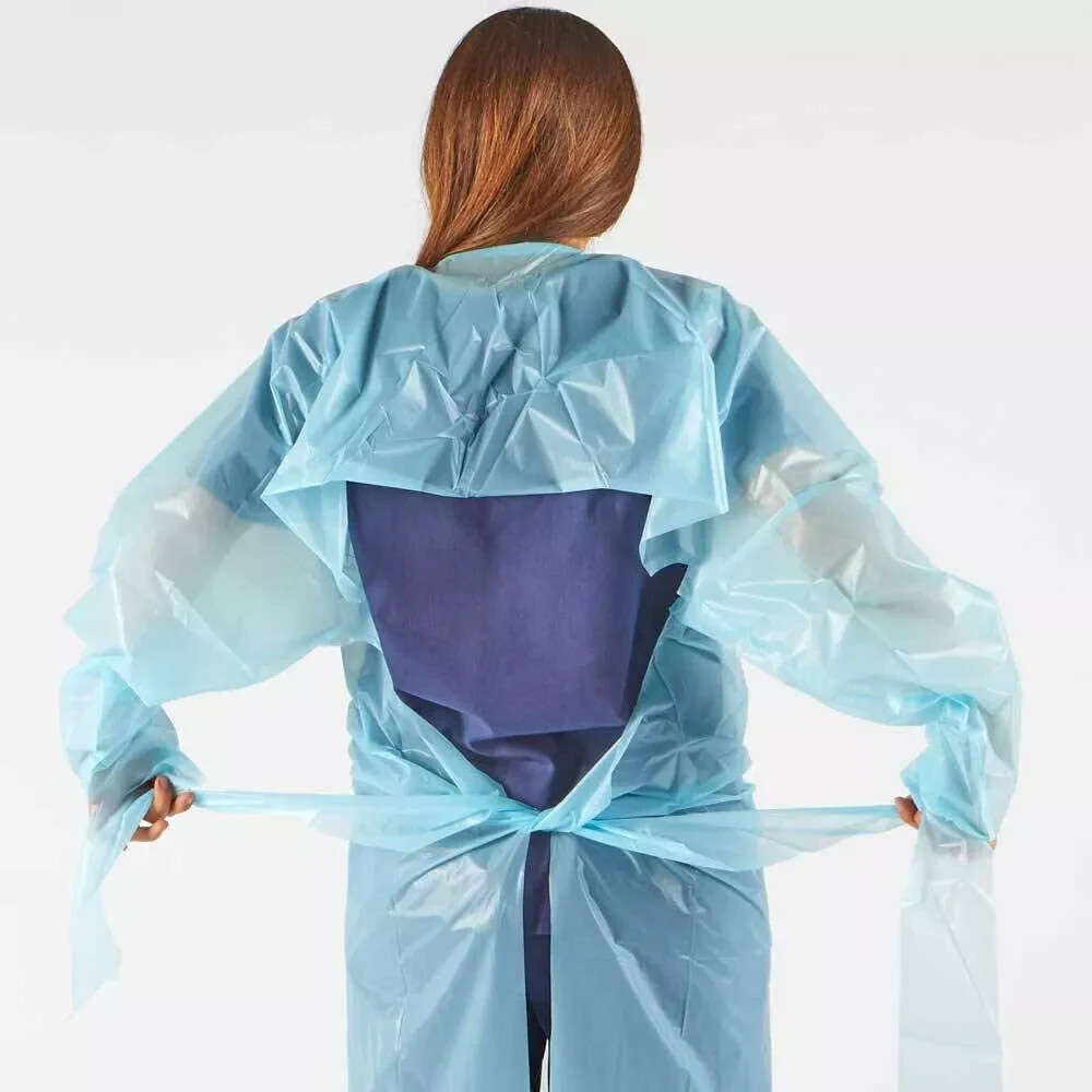 hand2mind Polyethylene, Level 1, Disposable, Non-Surgical Isolation Gowns 15 pc