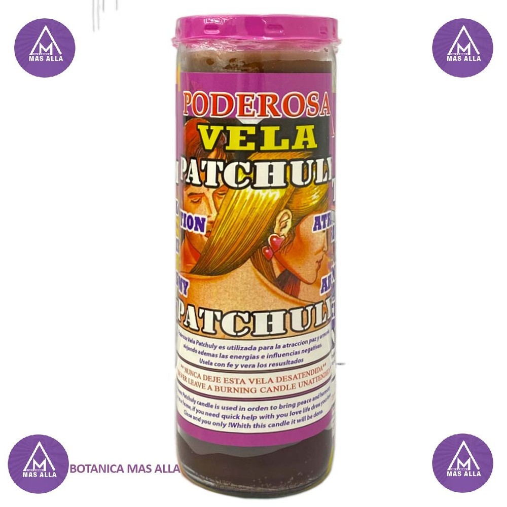 Veladora Preparada Patchuli - Fixed Candle Pachuly  - 7 Days Cocktail Candle
