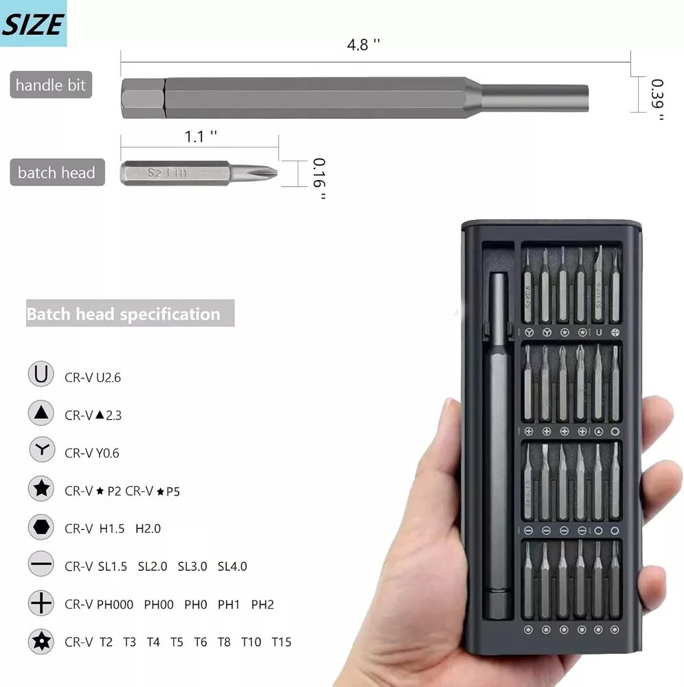 For Fitbit Screen Battery Repair Kit Screwdriver Tool Set