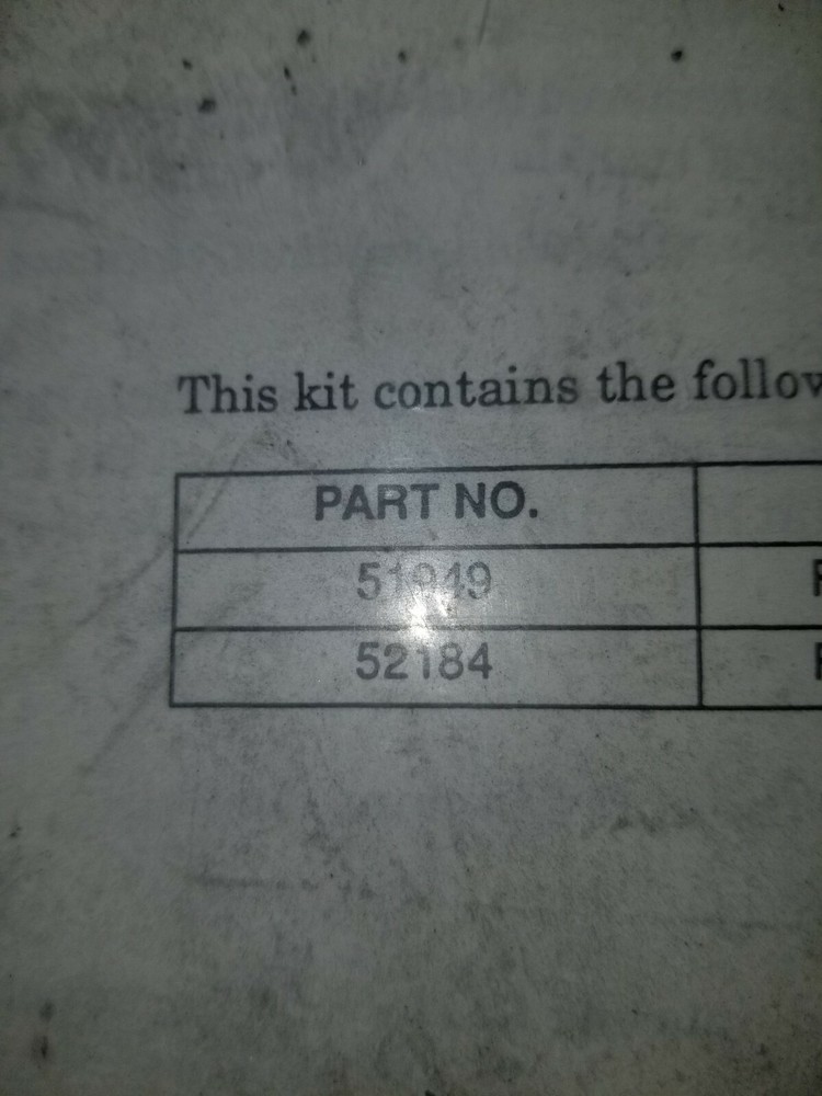 WATEROUS PACKING REPAIR KIT PART # K 667-2