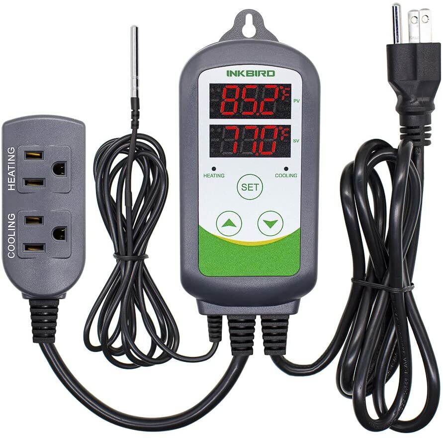 Inkbird Digital Temperature Controller + Smart Humidistat Hydroponics Seedling