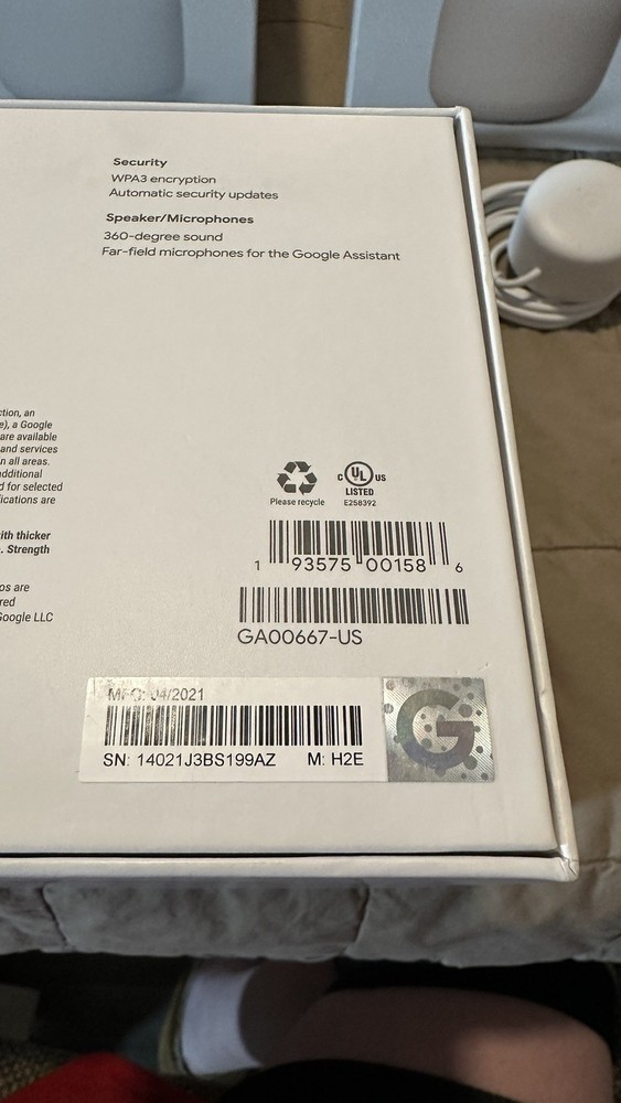 Google Nest Wifi Router and 3 Add-on Points