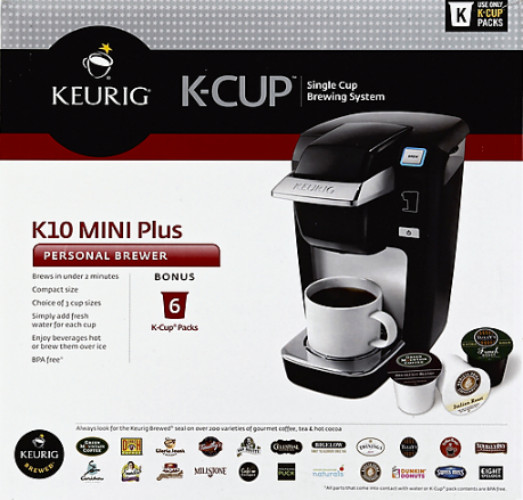 Keurig K10 Mini plus Coffee Maker Brewing System Black