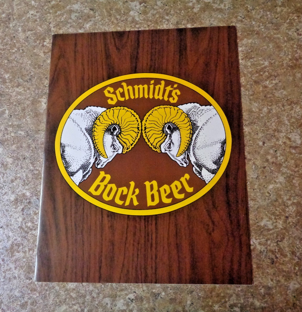 Schmidt's Bock Beer Menu Cover