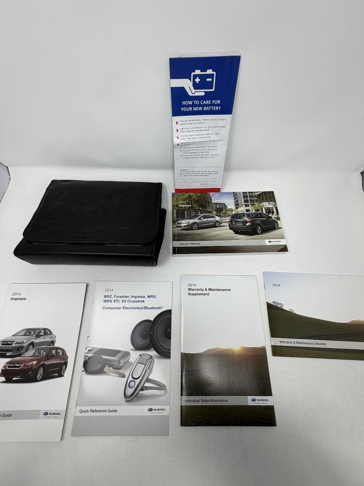 2014 Subaru Impreza Owners Manual OEM Set