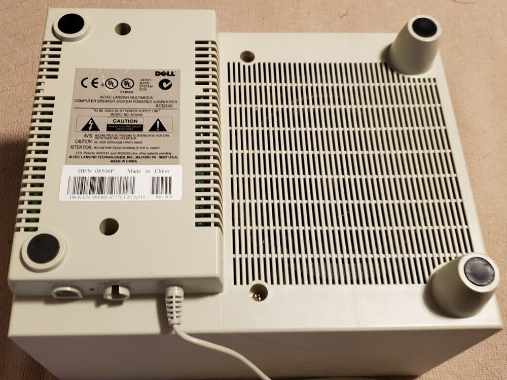 Altec Lansing Subwoofer ACS340 TESTED Working