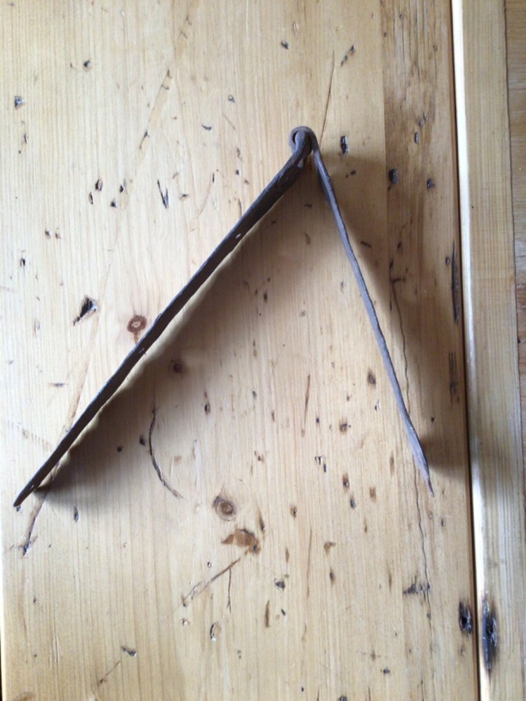 Antique Cast Iron Chest Hinge