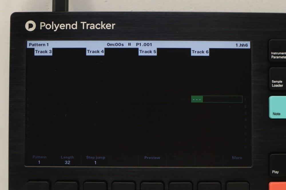 Polyend Tracker Sequencer sampler effects MIDI workstation wavetable synthesis