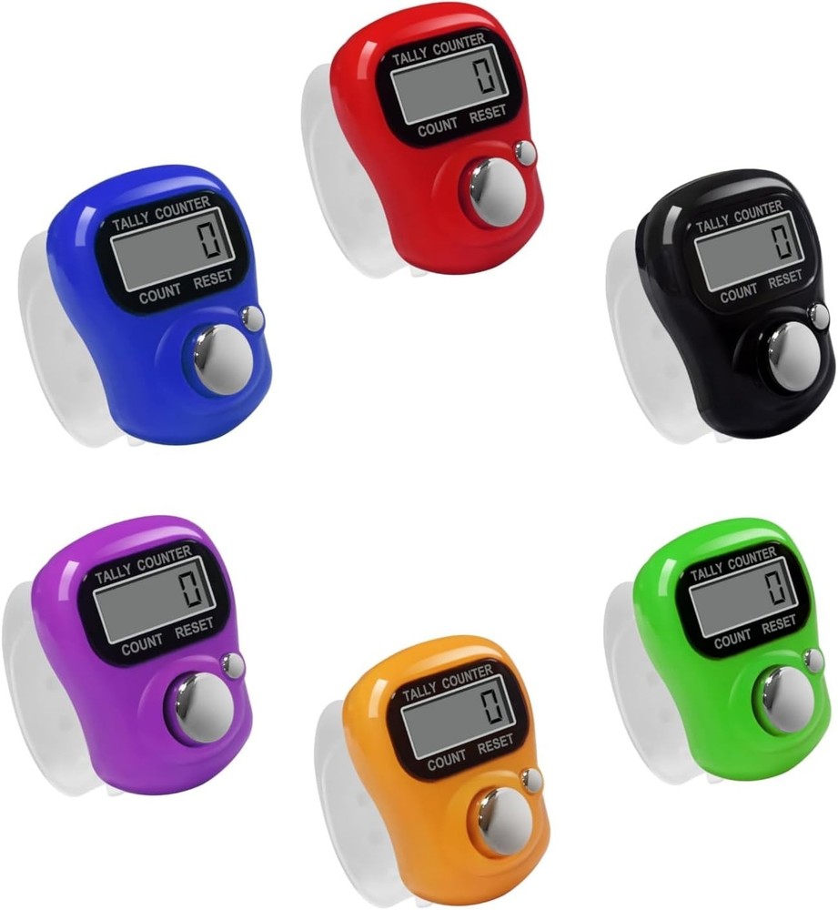 Compact 4-Pack Electronic Finger Count Clicker for Efficient Tracking & Counting