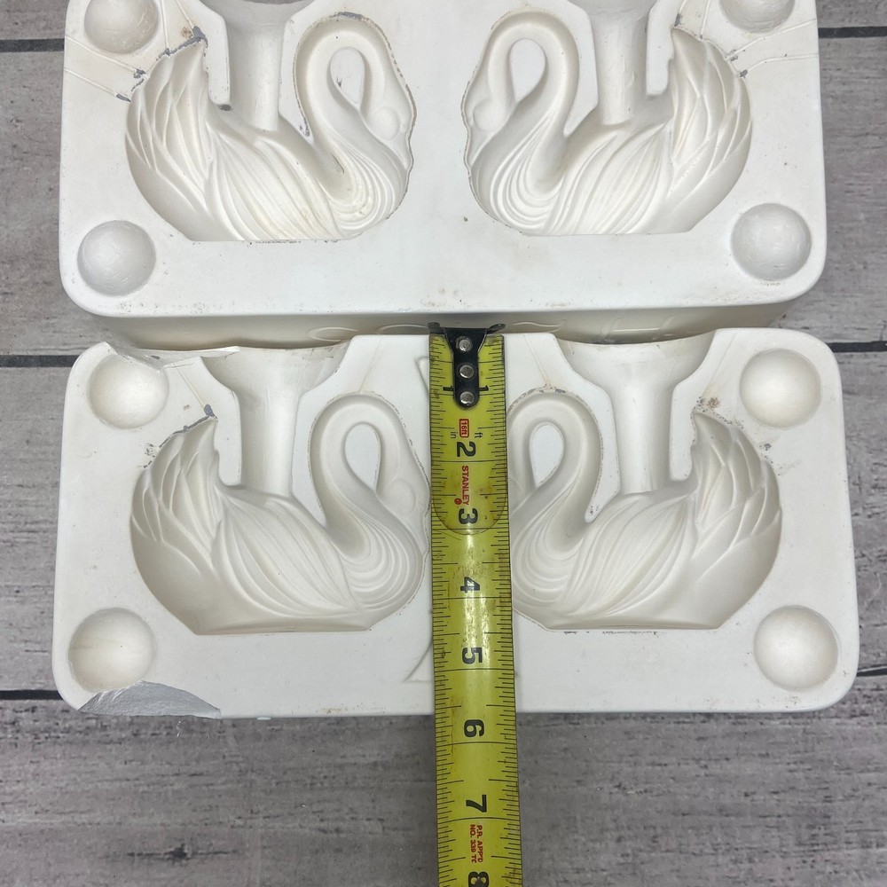 Holland Mold Ceramic Casting Mold Two Swans Shape #H-2453