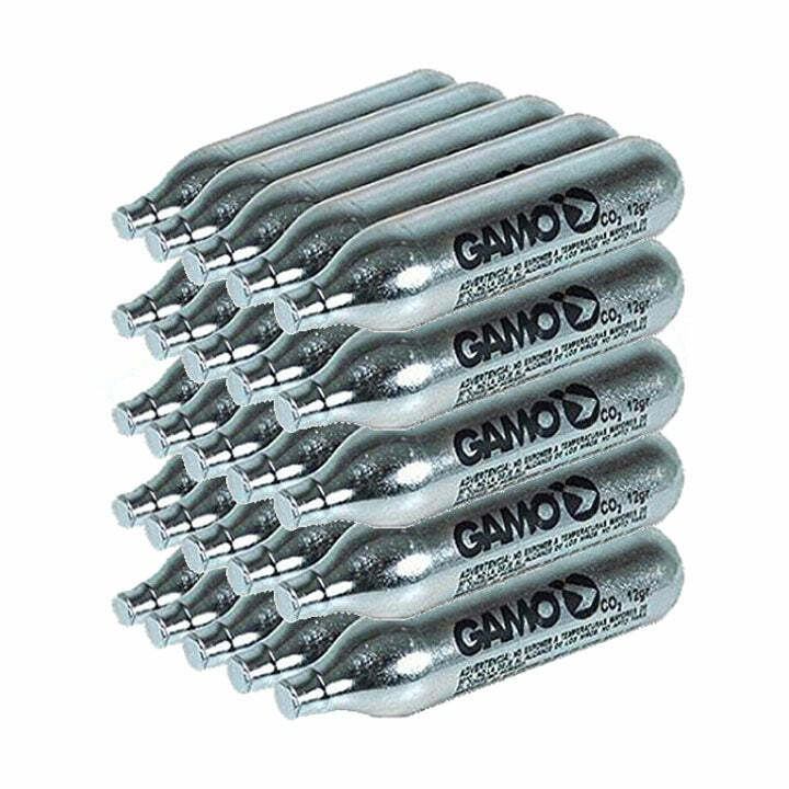 Gamo 62124702554 12-Gram Replacement CO2 Cylinders 25-Pack