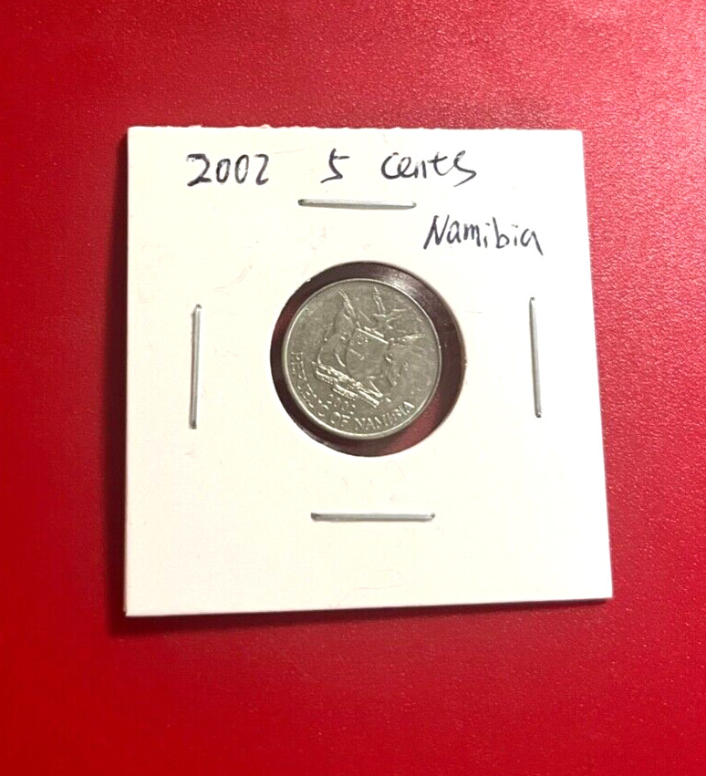 2002 Namibia 5 Cent Coin - Nice World Coin !!!