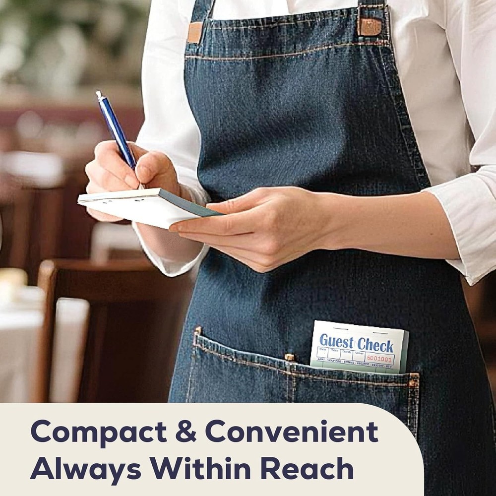 Server Order Pad - 2 Part Carbonless, 1000 Sheets