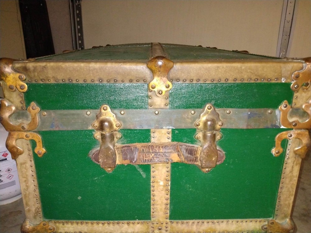 Antique Steamer Trunk 1800-1930 Dome Shape