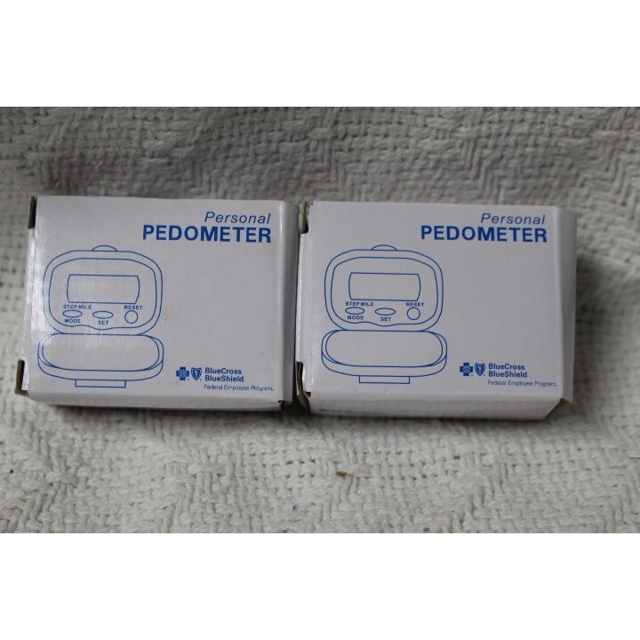 Personal Pedometer Blue Cross Blue Shield 2 Pk (New)