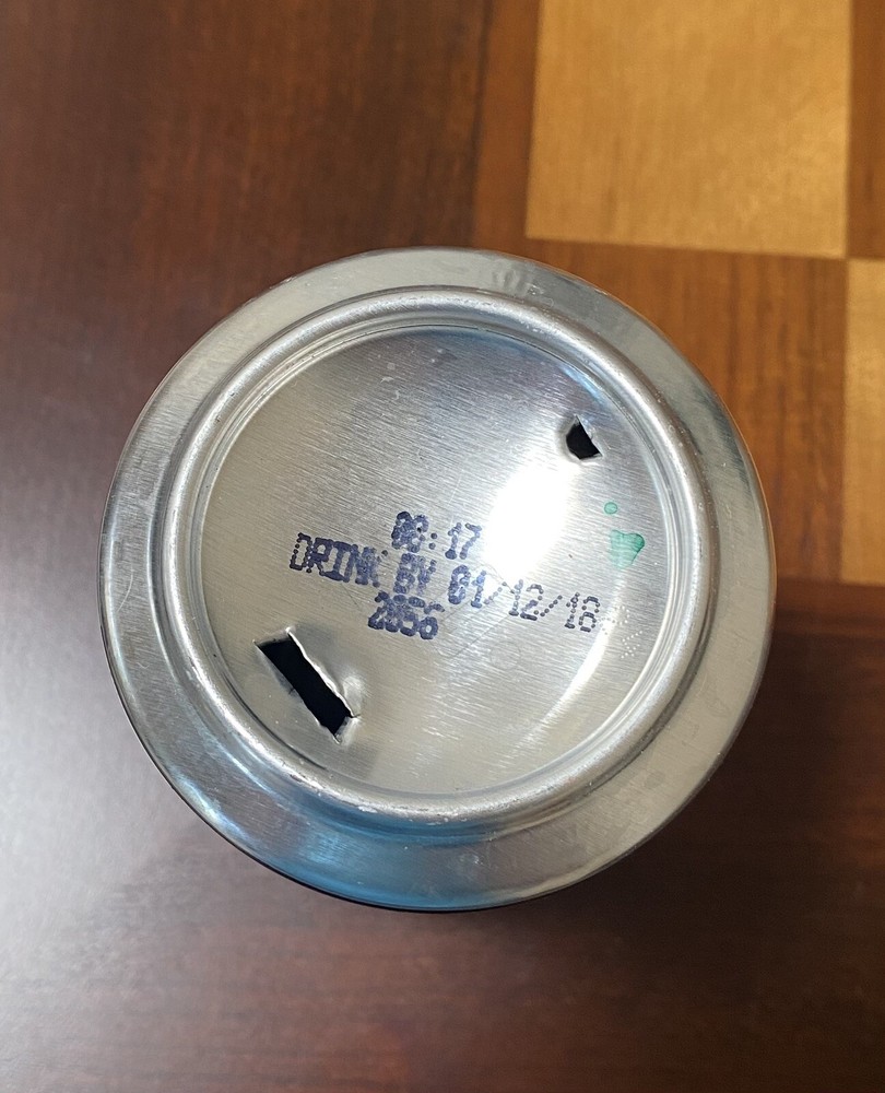 Tallgrass Brewing Blueberry Jam Berliner Weisse Empty Beer Can Bottom Opened 