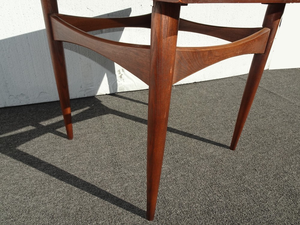 Vintage Mid Century Modern Brown End Table
