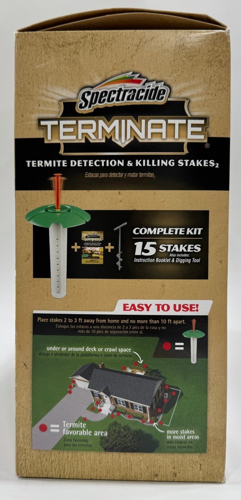 Spectracide Terminate Stakes 10 Count Termite Detection And Killing Complete Kit