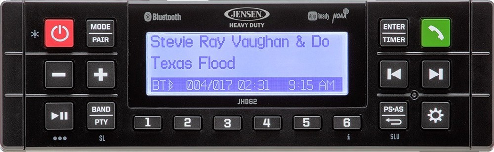 JENSEN JHD62B Bluetooth Stereo