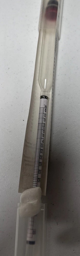 Glass Alcoholmeter/Hydrometer, Proof and Tralles