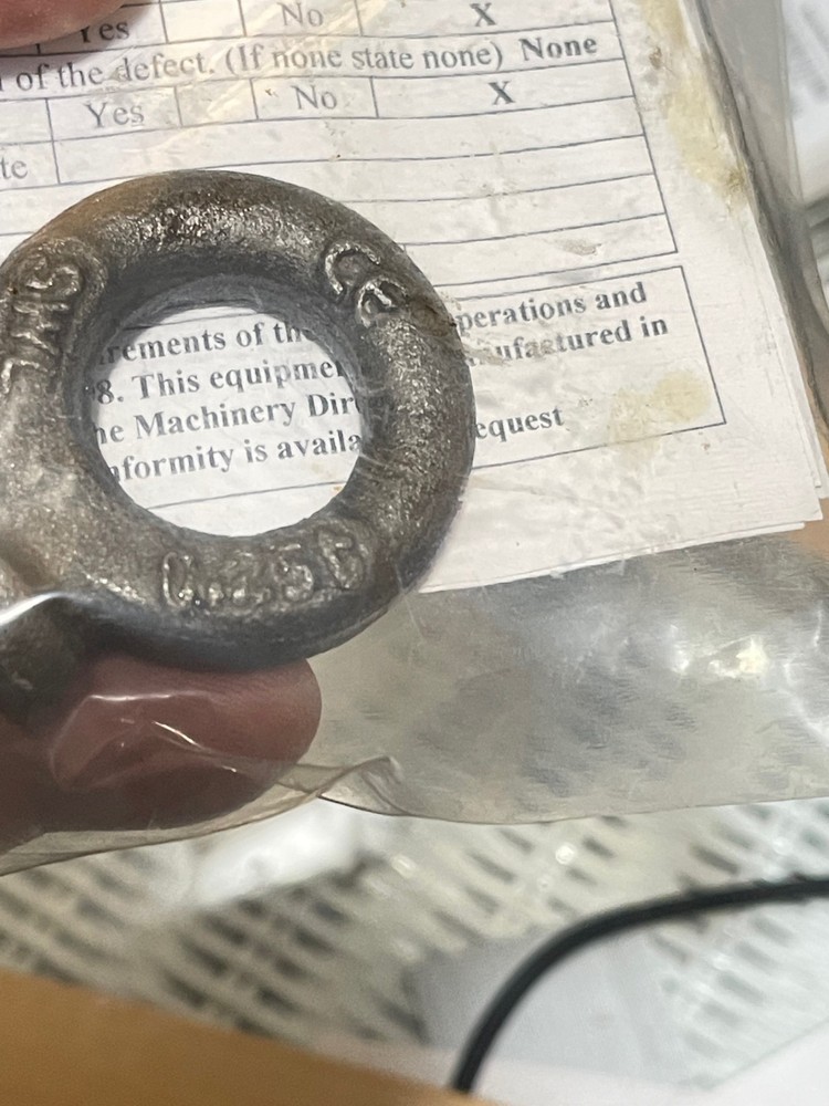 Eyebolt swl M10 CE H6(L3)