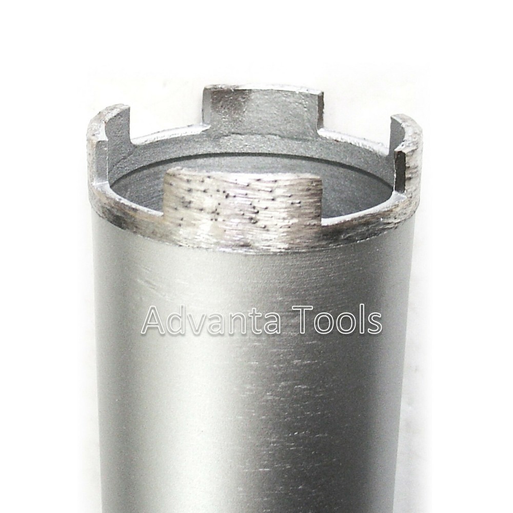 Combo: 2-1/2” Dry Diamond Core Drill Bit for Hard Concrete with SDS Plus Adapter