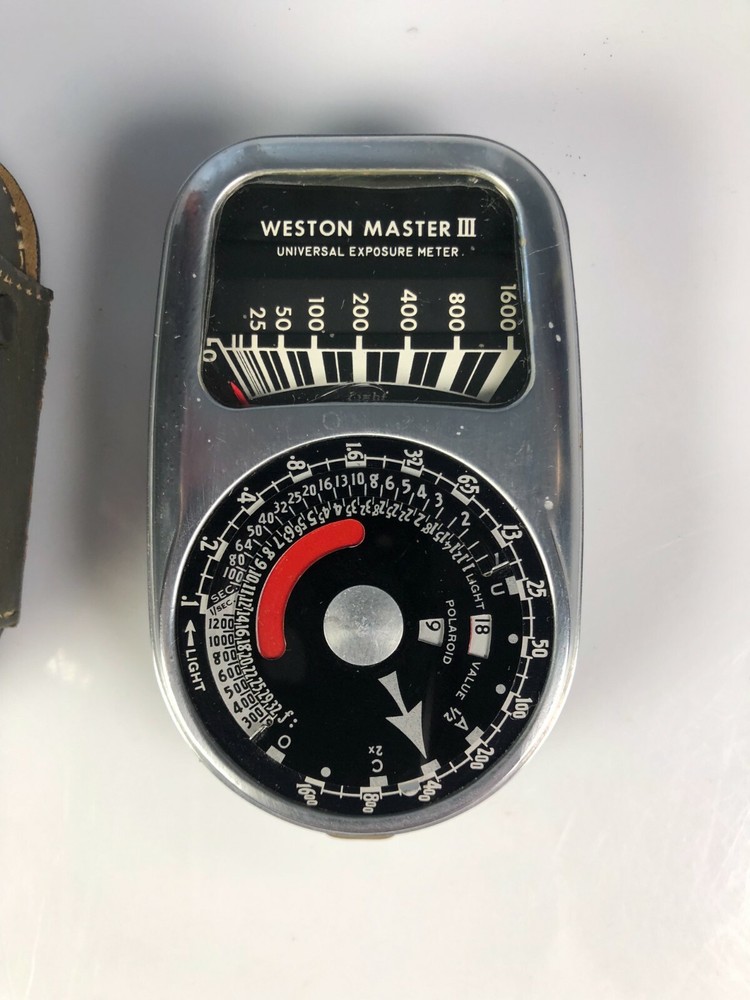 Weston Model 737 Master III Universal Exposure Light Meter With Leather Case