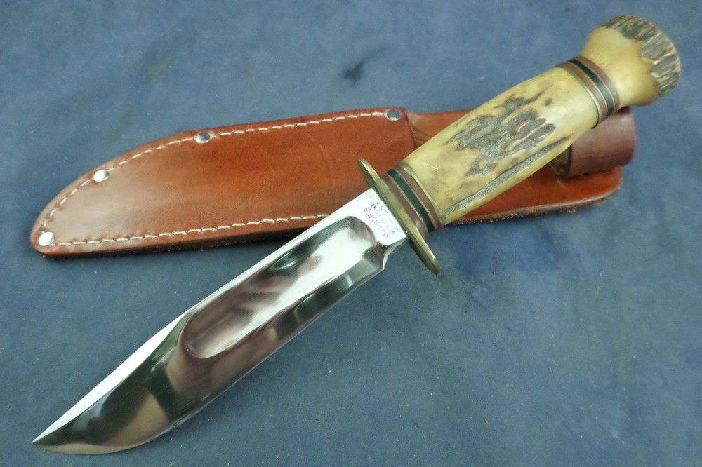 Vintage Marbles Gladstone Knife with Sheath