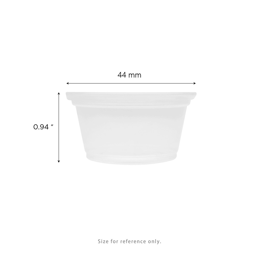 Karat 0.75 oz PP Plastic Portion Cups - Clear - 2,500 ct