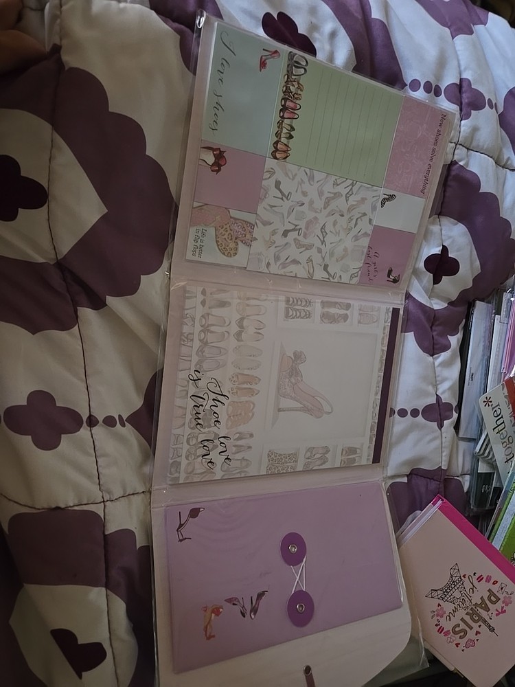 Bonnie Marcus collection note pad sticky notes organizer, chic, fashion B46